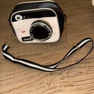 NWT Black and White crossbody Camera Bag